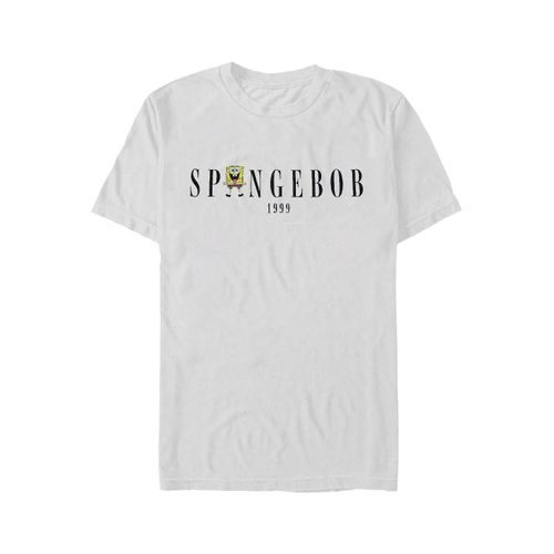 Spongebob Squarepants - Name Heather Grey - T-Shirt - Gris - M - 97 % Coton, 3 % Polyester,Jersey