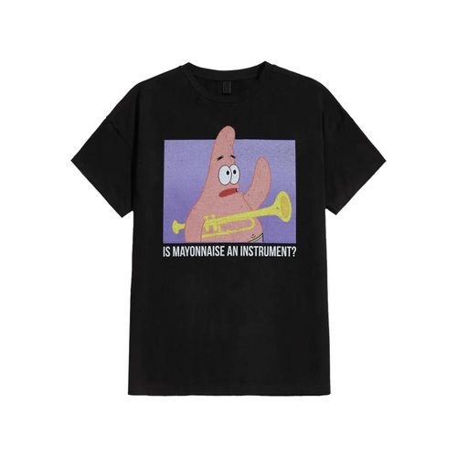 Spongebob Squarepants - Mayonnaise - T-Shirt - Noir - M - 100% Coton,Jersey