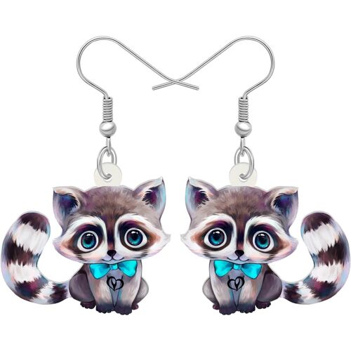 Kal-Acrylique Mignon Brun Nord Raconter L'arbre Boucles D'oreilles Ourson Cartoon Jungle Animaux Nouveauté Bijoux Charms Cadeaux Pour Femmes Femmes Accessoires