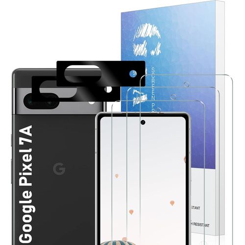 CAUC-Verre Trempé pour Google Pixel 7 3+2 PiezasPack Plein écran Incurvé 3D, Film de Protection d` écran Anti-Rayures, Écran de Protection Anti-Empreintes Digitales HD Avancé