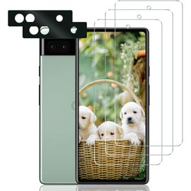 Kal-Verre Trempé Pour Google Pixel 6 Plein Écran 3d Film Protection Écran, Affaire Classée, Bord À Bord, Sans Bulle, Anti-Scratch, Sensible Au Toucher, Ultra Hd, 3+2 Pièces