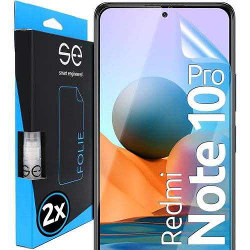 KAL-2X Se® Film De Protection 3D Transparent Pour Xiaomi Redmi Note 10 Pro, Auto-Réparateur, Compatible Empreinte & Faceid, Installation Sans Bulles, Résistant Aux Chocs Et Rayures, Fabriqué En Allem