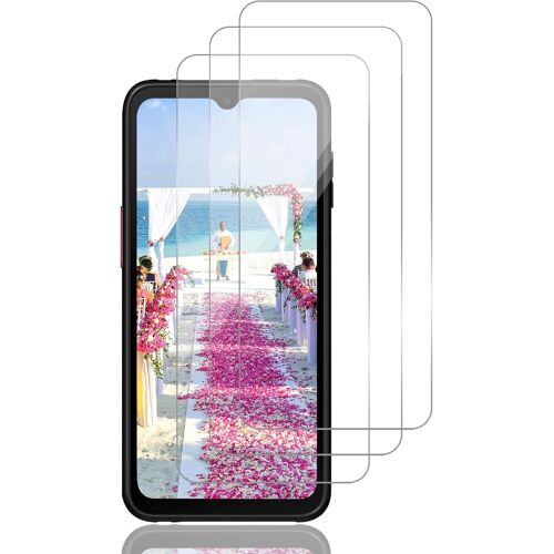 CAUC-Verre Trempé pour Samsung Galaxy Xcover 6 Pro Plein écran 3D Film Protection écran, Affaire Classée, Bord à Bord, sans Bulle, Anti-Scratch, Sensible au Toucher, Ultra HD, 3+2 Pièces