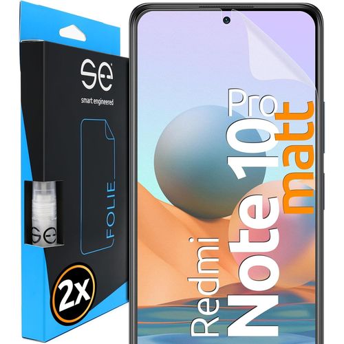 KAL-2X Se® Film De Protection 3D Antireflet Pour Xiaomi Redmi Note 10 Pro, Auto-Réparateur, Compatible Empreinte & Faceid, Installation Sans Bulles, Résistant Aux Chocs Et Rayures, Fabriqué En Allema