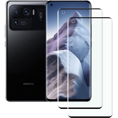 KAL-Lot De 2¿ Verre Trempé Compatible Avec Xiaomi Mi 11 Ultra, Film Protection Écran -Anti Rayures -Sans Bulles D'Air -Ultra Résistant (Hd Ultra Transparent) Pour Xiaomi Mi 11 Ultra