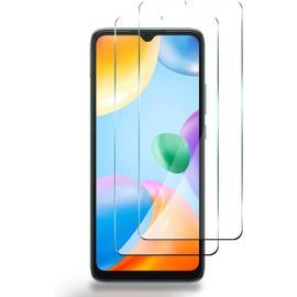 Lot De 2 Verres Trempés Pour Xiaomi Redmi 10c - 9h, 0,3 Mm, Full Cover Bords Incurvés, Anti-Bulles & Anti-Rayures, Revêtement Oléophobe + Kit Nettoyage