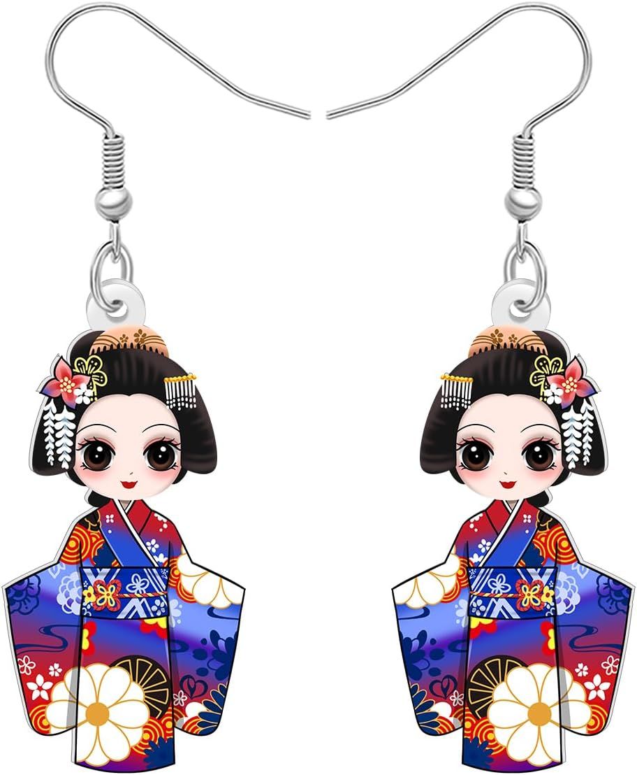 2 Pcs Marionnette Poupée Kimono Traditionnelle Japonaise Poupées