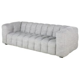 Canapé Nuage 3/4 Places Gris Clair Chiné