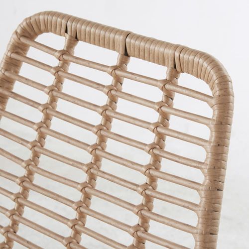 Chaise De Jardin Professionnelle En Résine Et Métal Noir
