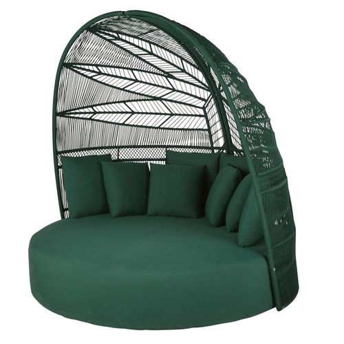 Double Bain De Soleil En Métal Et Polyester Recyclé Vert