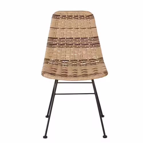 Chaise Professionnelle En Métal Noir Et Résine Recyclée Bicolore