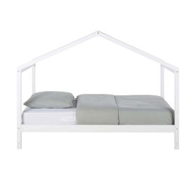 Lit Cabane En Bois De Pin Blanc 90x190