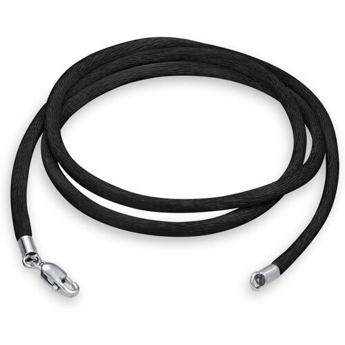 Kal-Colliers En Satin De Soie Doux Et Fin Pour Pendentif En Superposition Pour Femmes Hommes Adolescents Avec Fermoir À Pince De Homard En Argent Sterling .925 14 16 18 20 24 36 Pouces