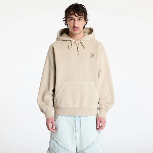 Sweatshirt Carhartt Wip Hooded Nelson Sweat Unisex Fleur De Sel Garment Dyed L