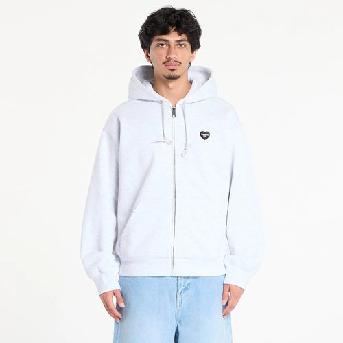 Sweatshirt Carhartt Wip Hooded Heart Ii Hartt Sweat Jacket Unisex Ash Heather Xl