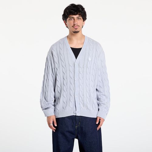 Pull Carhartt Wip Carter Cardigan Unisex Blue Fog Garment Dyed L