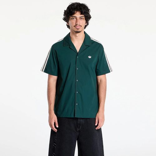 Chemise Adidas X Clot Bowling Shirt By Edison Chen Dark Brown M