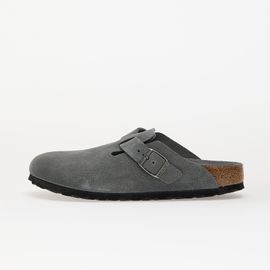 Baskets Birkenstock Boston Soft Footbed Suede Leather Basalt Gray Tonal Fb Eur
