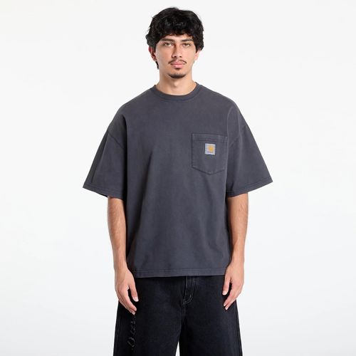 T-Shirt Carhartt Wip S/S Hudson Pocket T-Shirt Unisex Black Chalk Wash Xxl