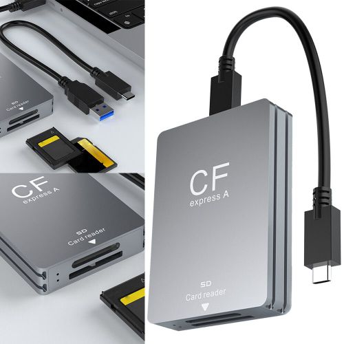 Lecteur de carte CF Express Type A et SD,2 en 1,adaptateur USB 3.2,10Gbps,portable,SLR