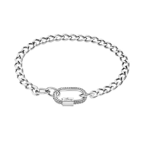 Bracelet Lotus Style Maile Gourmette Acier Oxydes