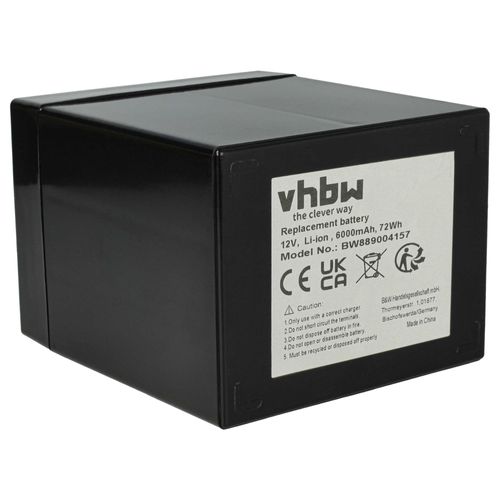 Vhbw Batterie De Bord Pour Caravane, Bateau, Camping-Car (6ah, 12v, Agm), 10 X 7 X 9 Cm