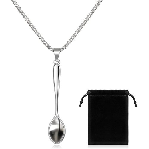 Jum-Collier Cuillère Collier Femme Pendentif Cuillère Pour Femme Homme Cadeaux De Fête