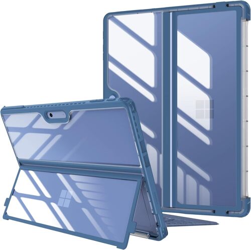 Coque pour Microsoft Surface Pro 11/10/9 13 Pouces (2024/2022), Étui Rigide Housse Antichoc avec Protection pour Béquille, Compatible avec Clavier Type Cover, Marine