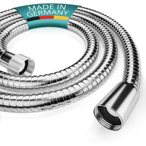 KALANKA-® Tuyau douche 1,5m en acier inoxydable - flexible avec raccord standard - testé à l'eau potable - anti-pliure et facile à installer - Made in Germany