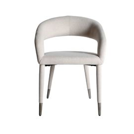 Chaise En Polyester Blanc, 59x57x80 Cm