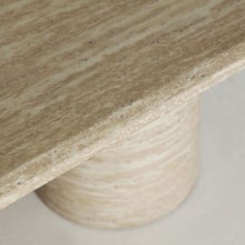 Table Basse En Bois Mdf Beige, 130x70x35 Cm