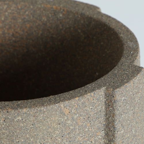 Jardinière En Polyrésine Marron, 37x37x61 Cm