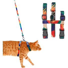 Kalanka-Ensemble De Laisse Et Harnais Pour Chat 1 Pièce - Harnais Réglable Pour Chaton - Collier Réglable - Harnais De Sécurité Pour Animaux De Compagnie - Couleur