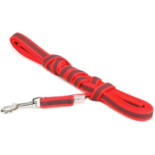 K9 Color & Gray 218gm-R-S3 Non-Slip Lead With Handle, 14 Mm X 3 M, Red-Grey 