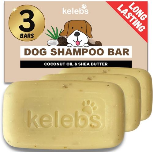 Kalanka-Kelebs Shampoing Chien Solide Naturel Pour Anti Perte De Poil | Fortifie Le Sous-Poil, Pour Poil Long Et Court, À L'huile De Coco Et Beurre De Karité | Bio Pour (Anti Perte De Poil)