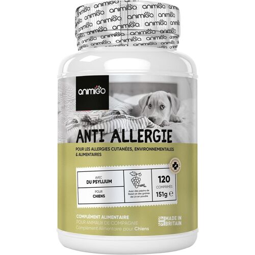 Jgd-Anti Demangeaison Chien Et Allergie 120 Comprimés, Graines De Lin Source D'omega 3, 6, 9, Curcuma, Poudre De Psyllium, Citrouille, Riz Brun, Peau Et Pelage, Anti Allergie Chat Et Chien