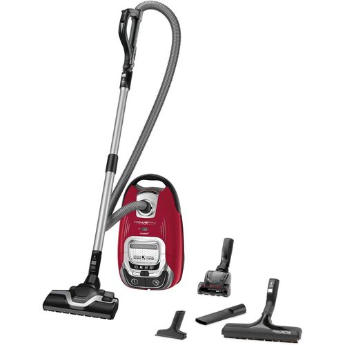 LETNERNY-Aspirateur Avec Sac, Silencieux, Performant, Basse Consommation DÉnergie, Haute Filtration, Capacité 4,5 L, Accessoires Poils D'Animaux, Fabriqué En France, Silence Force, Rouge Ro7473Ea