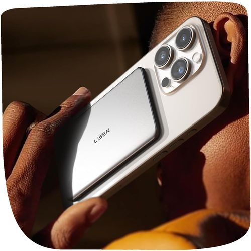 Sjzg-Batterie Externe Magsafe Iphone,0.8 Cm Ultra Slim Batterie Magsafe Magnetique 5,000mah Mini Power Bank Pour 17x Air Iphone 16/15/14/13/12 Pro Max,Voyage Power Bank Sans Fil Externe Induction