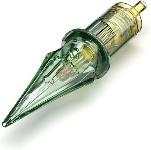 #10 3 Needle Medium Taper Round Shader Cartridges - Fully Compatible With All Tattoo Machines Ideal For Even Shading And Filling - 20 Pack