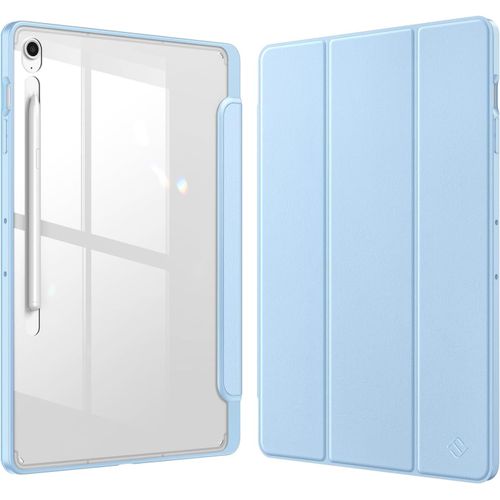 Coque Pour Samsung Galaxy Tab S10 Fe Plus (Tab S10 Fe+) 13.1 Pouces 2025-[Rangement De Stylet] Housse Transparente Claire Etui Avec Bord Antichoc,Bleu Ciel