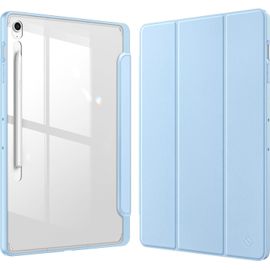 Coque Pour Samsung Galaxy Tab S10 Fe Plus (Tab S10 Fe+) 13.1 Pouces 2025 - [Rangement De Stylet] Housse Transparente Claire Etui Avec Bord Antichoc, Bleu Ciel