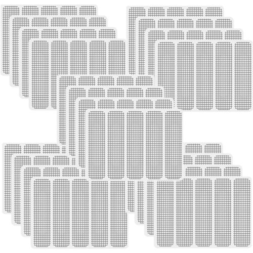 Kit De Réparation De Moustiquaire 100 Pièces Moustiquaire Moustiquaire Kit De Réparation De Filet Insectes Fermeture Velcro Auto-Adhésive Moustiquaire Fenêtre Moustiquaire Fenêtre Gris