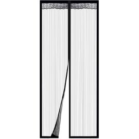 Wag-Moustiquaire Porte Fenêtre 90 * 210cm - Porte Rideau - Moustiquaire Magnétique Pour Porte Fenêtre, Maille En Polyester, Fermeture Automatique Avec Aimants, Installation Facile Sans Perçage