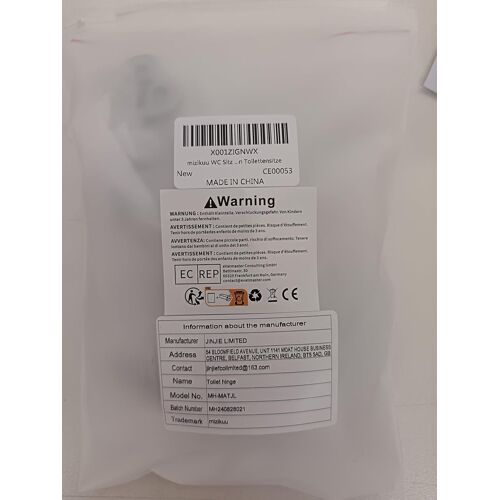 CMJAAGUR-Charniere Abattant Wc, Attaches Charnière Abattant Wc Kit Ensembles Fixation Remplacement Rechange Pour Lunette De Toilette Pour Toilettes Fixation Cuvette Wc[M1646]