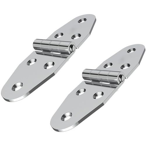 jum-Lot De 2 Charnières De Table Pliantes En Acier Inoxydable-270 °-Pour Armoire-Pour Table D'Armoire,Caisses En Bois,Cuisine,Yacht,Bateau,Machine-120X40X2,5Mm-Argenté