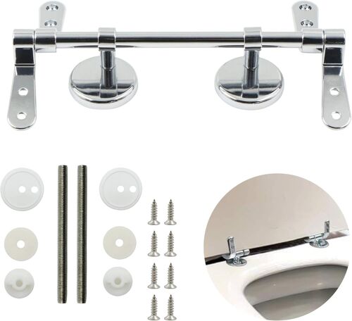 Charniere Abattant Wc CharnièRe Fixation Inox - Remplacement SièGe Toilette CharnièRes D'Abattant Acier Inoxydable Kit Pour Longue Fixe Fixations Convient Plupart Des Styles