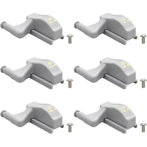 jum-Lumiere Placard Led 6 Pièces Lampe À Charnière Led Lumière Blanche Chaude Protection Des Yeux Lumiere Cuisine SousMeuble Universel Convient Au Salon,À La Garde-Robe,À L'Armoire