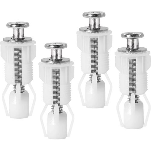 Fixation Abattant Wc Vis, 4 Pièces Vis D'Expansion Pour Abattant De Toilettes, Wc Siège Charnière, Rechange Pour Abattant Wc Charnières En Haut, Blanc[RAC62401854]
