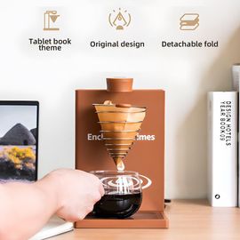 Cafetière À Filtre Automatique/Manuelle Beige Avec Prise Ue, 300 Ml, Réservoir D'eau Amovible