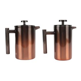 Cafetière À Piston Avec Filtre Double Couche En Acier Inoxydable 304-800 Ml